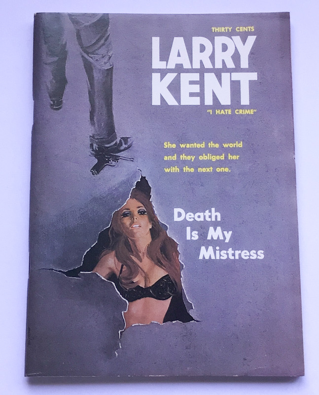 Larry Kent Death is my Mistress Australian Detective paperback book No693